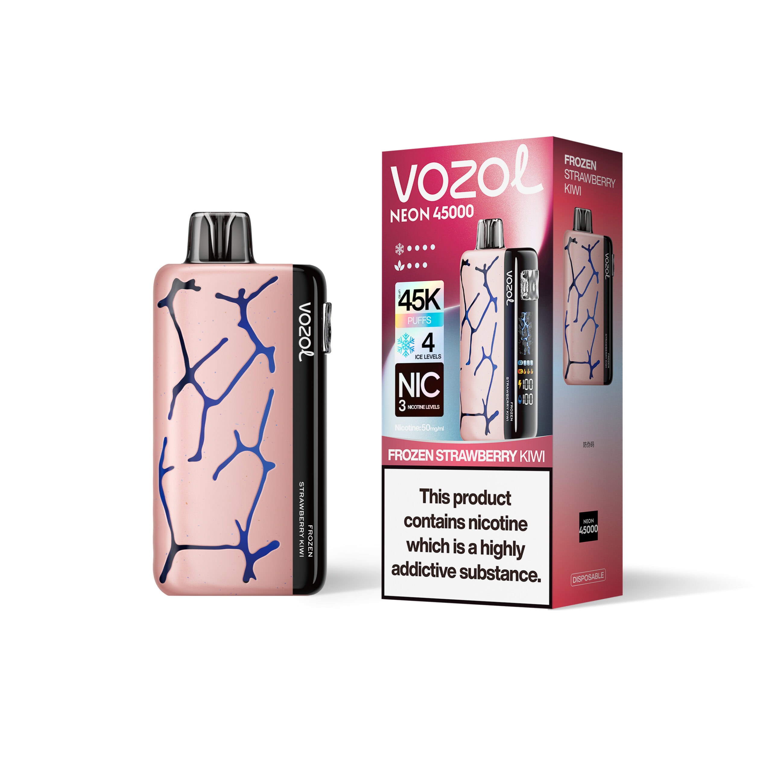 Vozol Neon 45000 Frozen Strawberry Kiwi