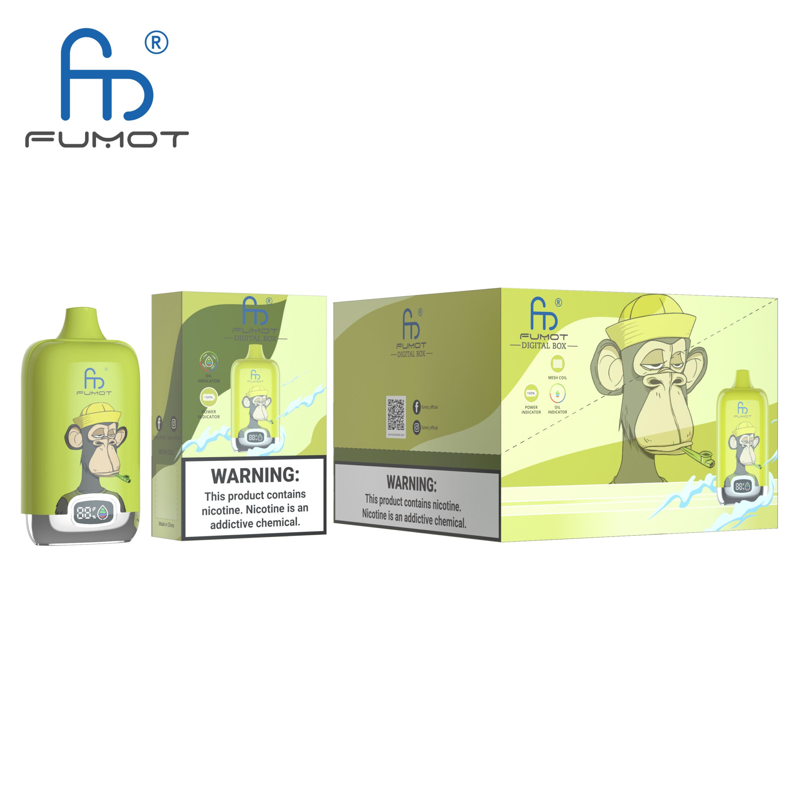 Fumot Digital Box 12000 Blueberry Kiwi – Bild 3