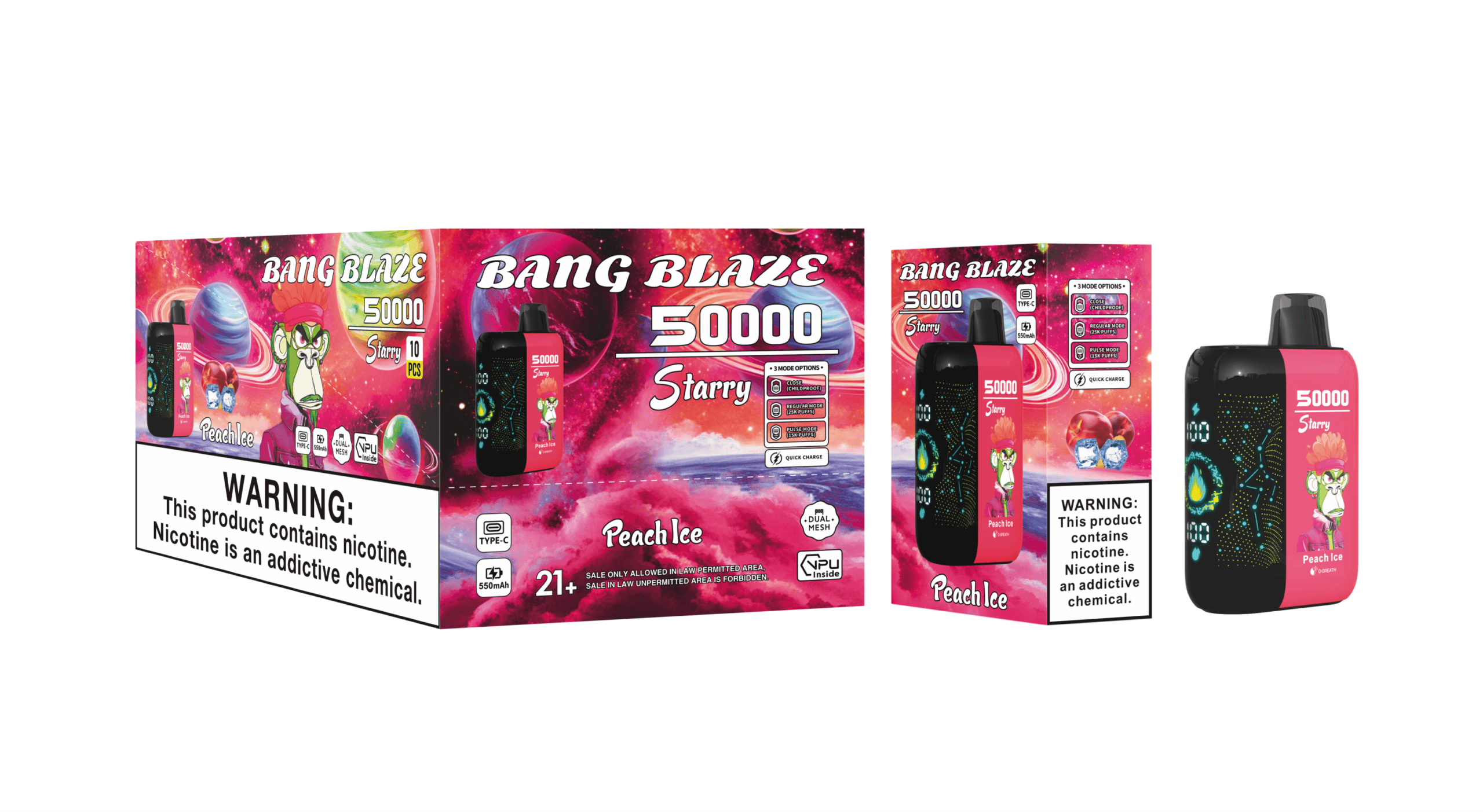 Bang Blaze 50000 Peach Ice – Bild 3