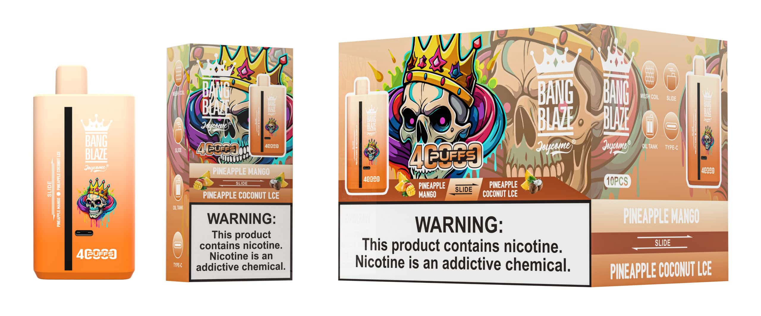 Bang Blaze 40000 Pineapple Mango & Pineapple Coconut Ice – Bild 2