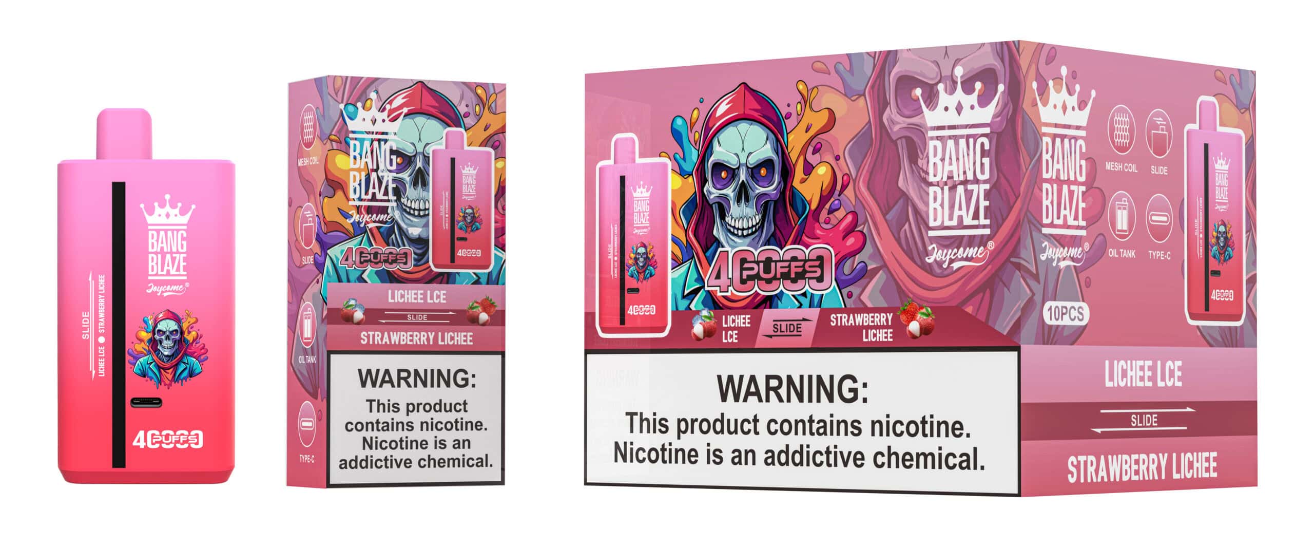 Bang Blaze 40000 Lichee Ice & Strawberry Lichee – Bild 2