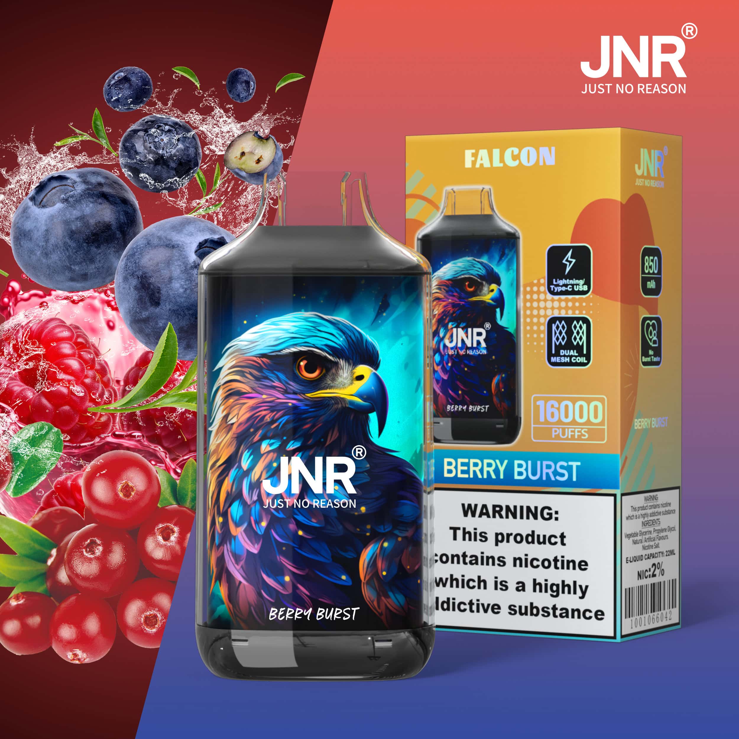 JNR Falcon 16000 Berry Burst
