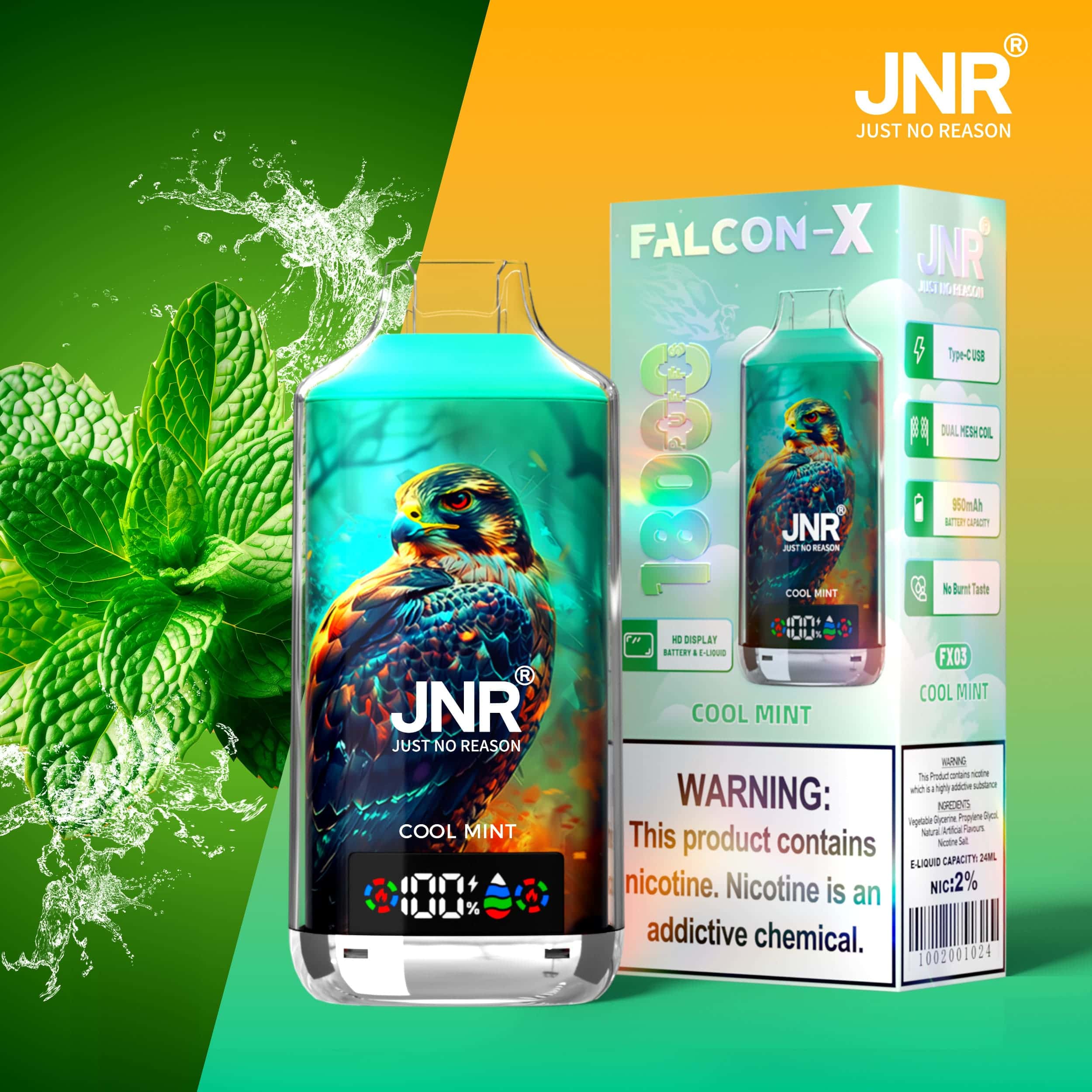 JNR Falcon X 18000 Cool Mint – Bild 2