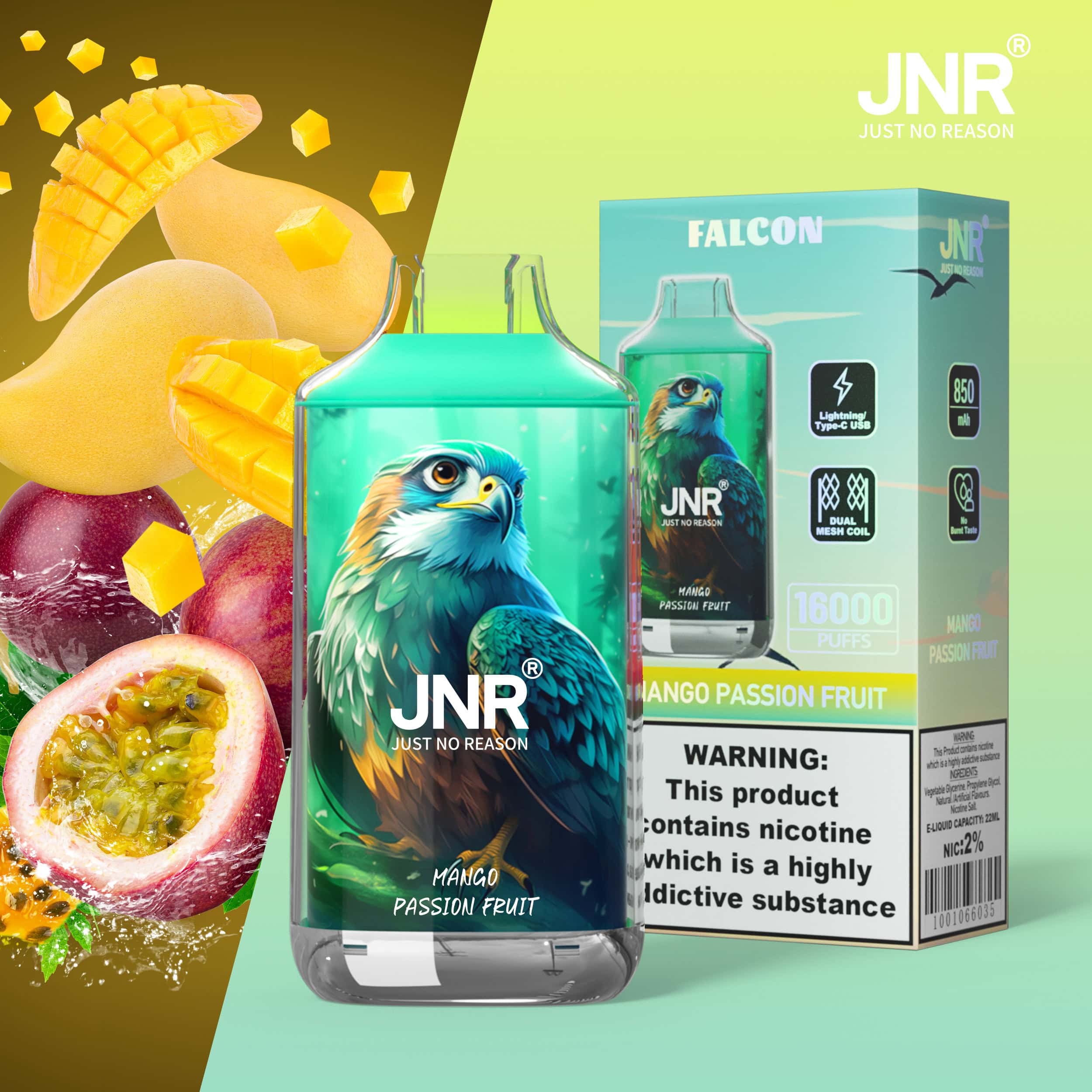 JNR Falcon 16000 Mango Passion Fruit