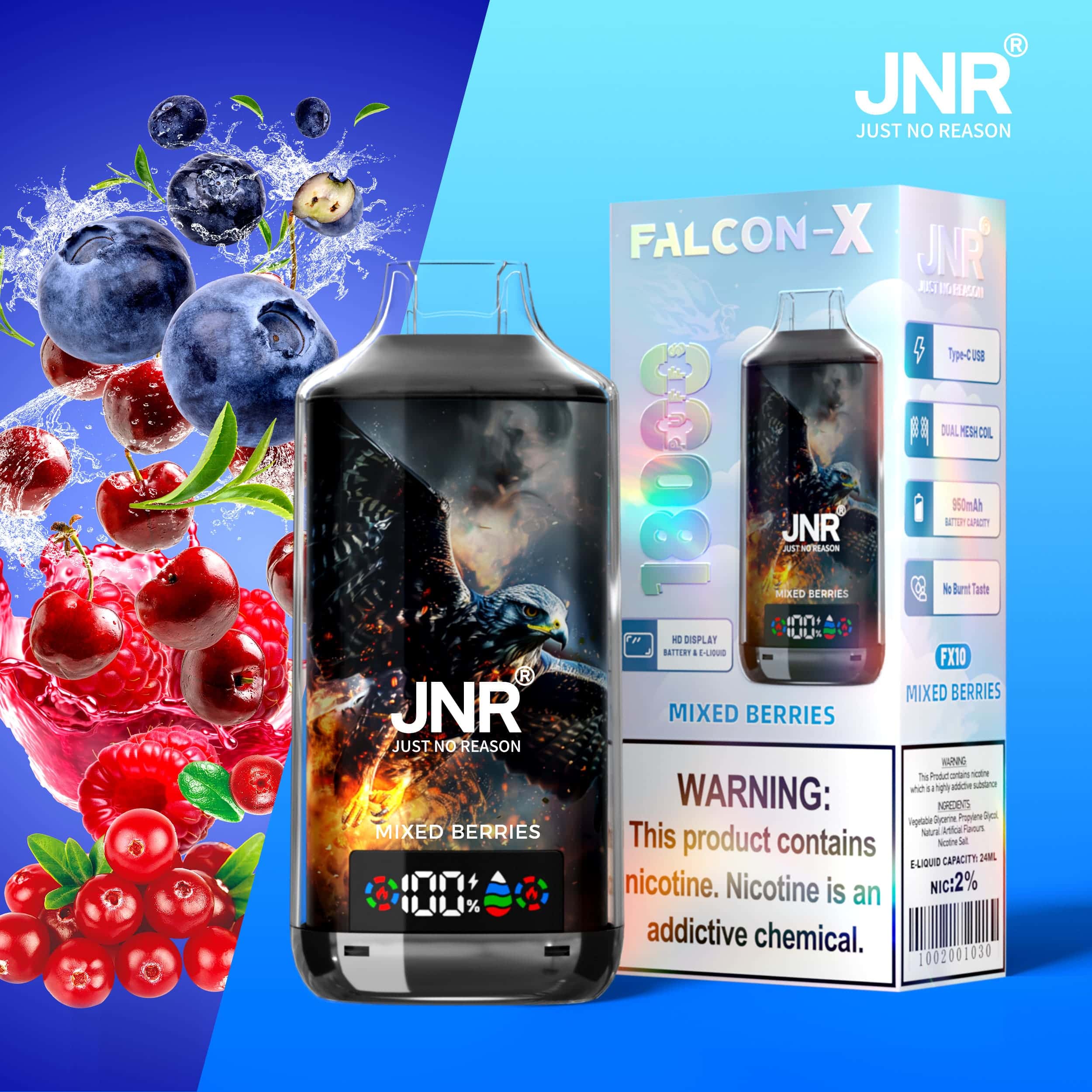 JNR Falcon X 18000 Mixed Berries – Bild 2