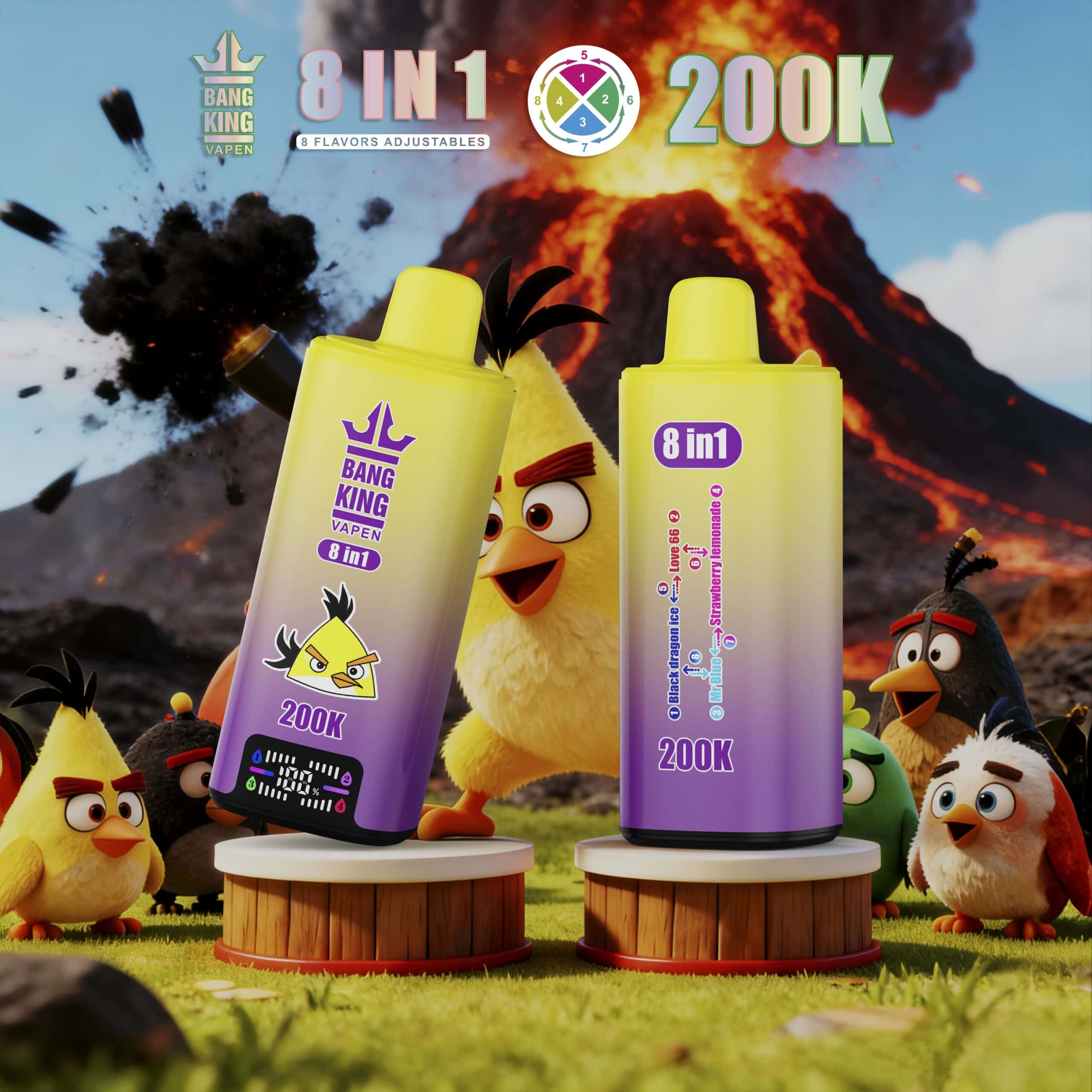 Bang King 200K Black Dragon Ice & Love 66 & Mr Blue & Strawberry Lemonade