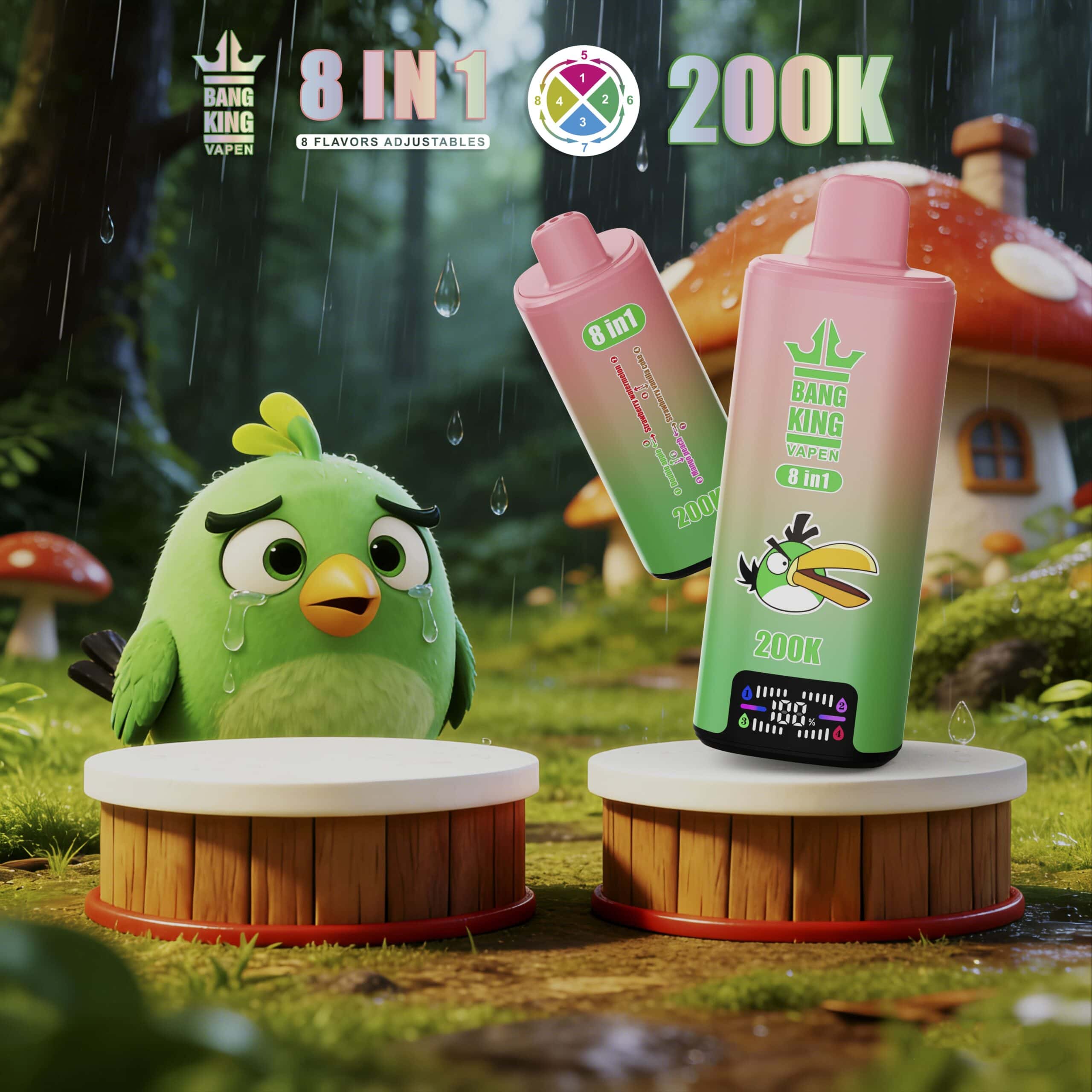 Bang King 200K Double Apple & Mango Peach & Strawberry & Watermelon Strawberry & Vanilla Coke