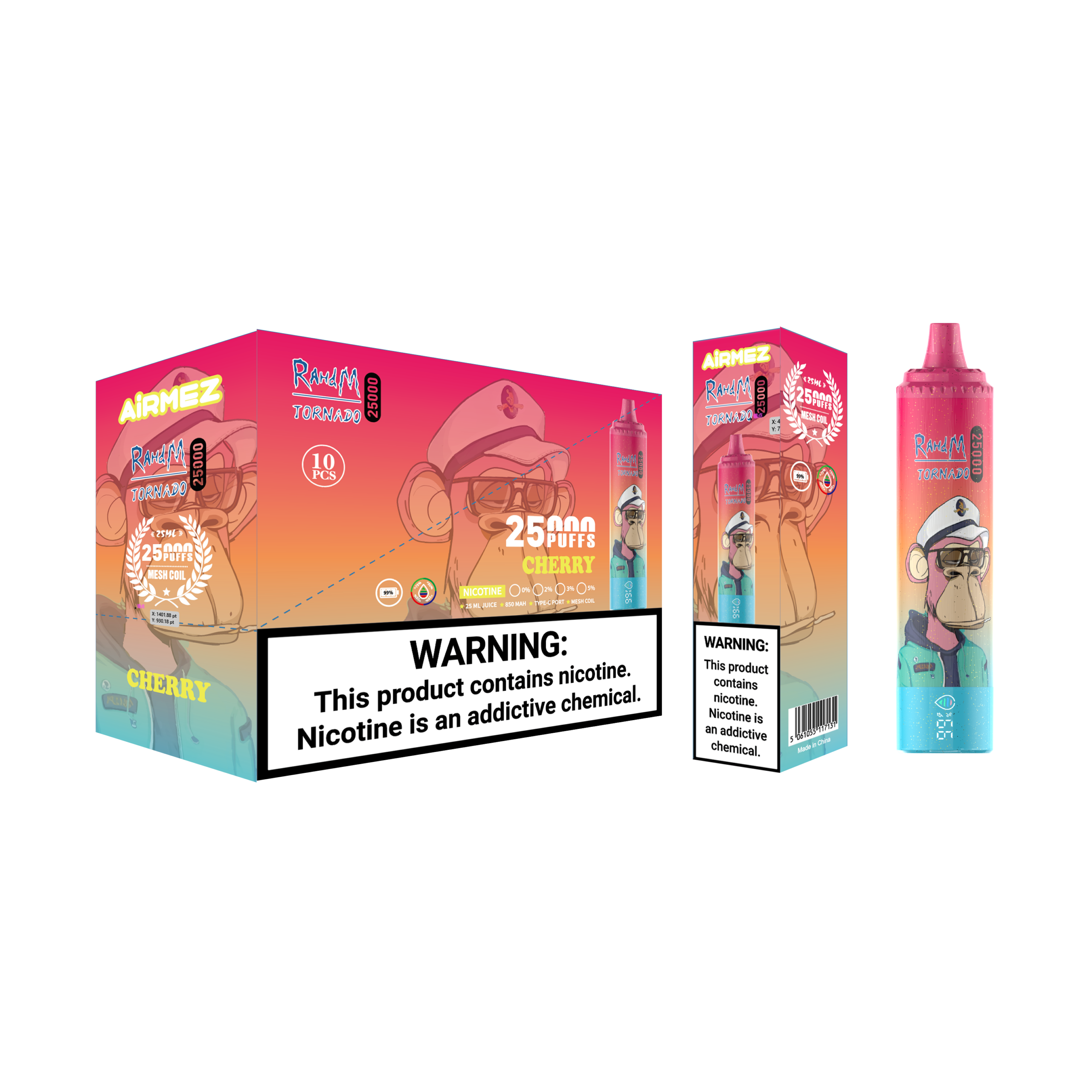 Airmez Tornado 25000 Cherry – Bild 2