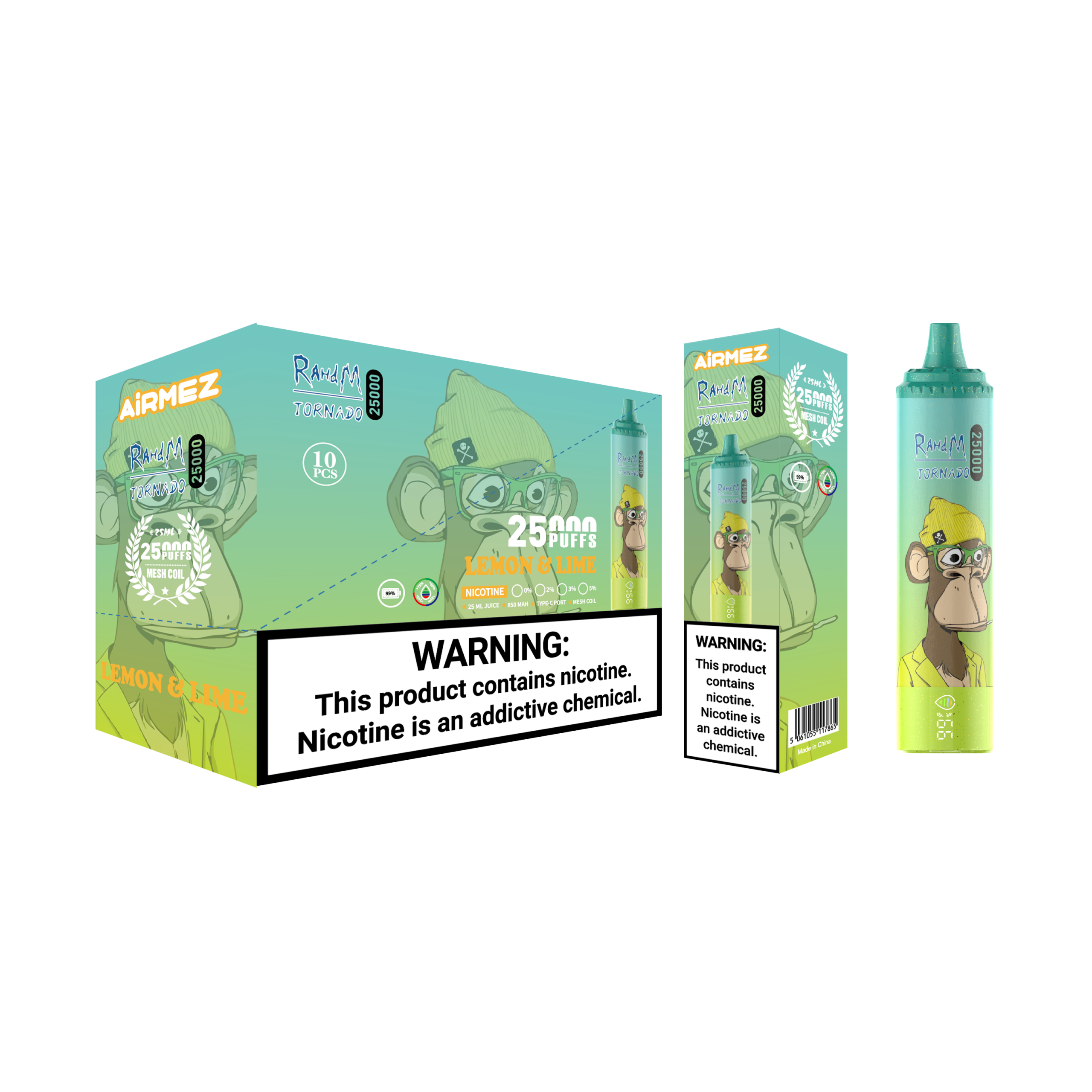 Airmez Tornado 25000 Lemon Lime – Bild 2