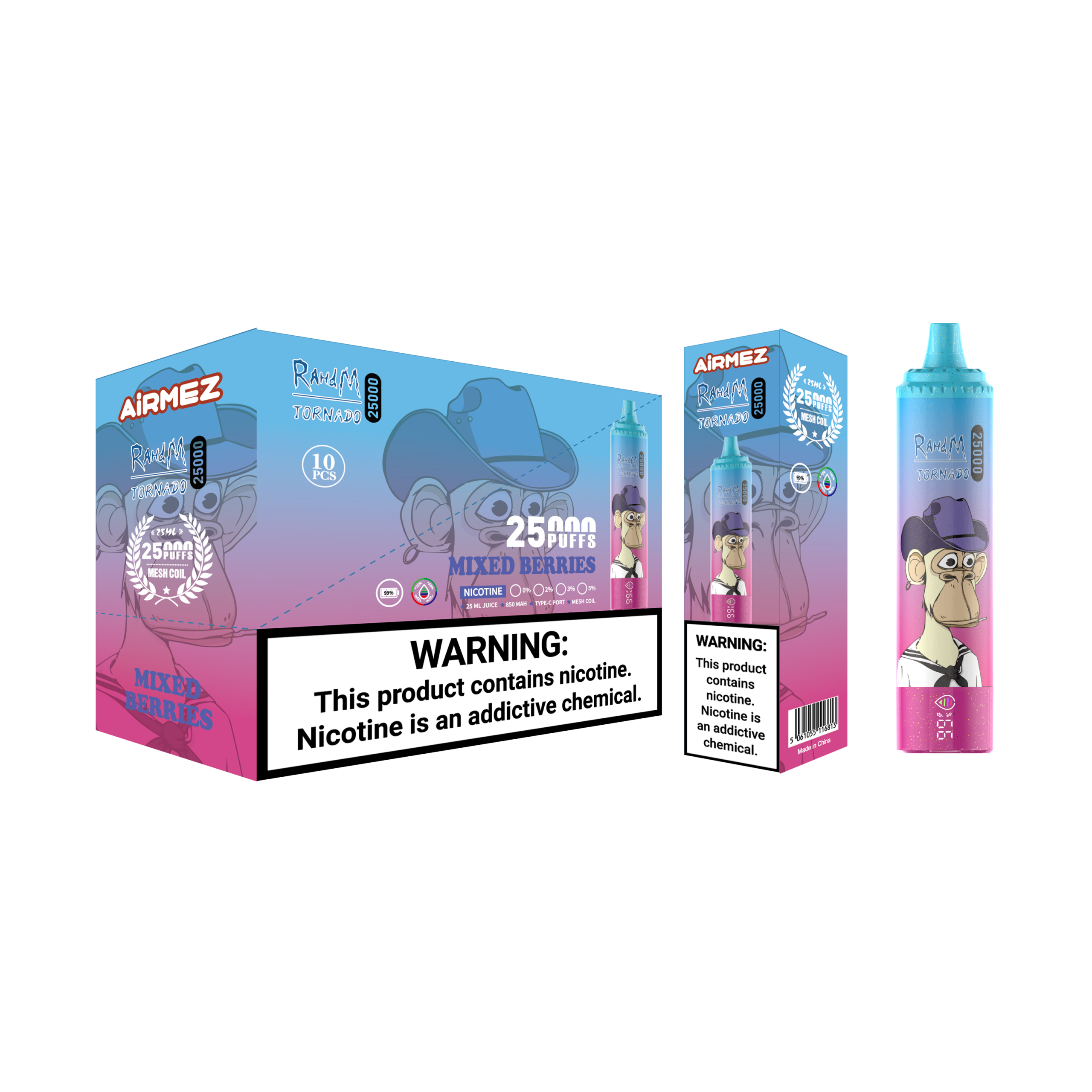 Airmez Tornado 25000 Mixed Berries – Bild 2