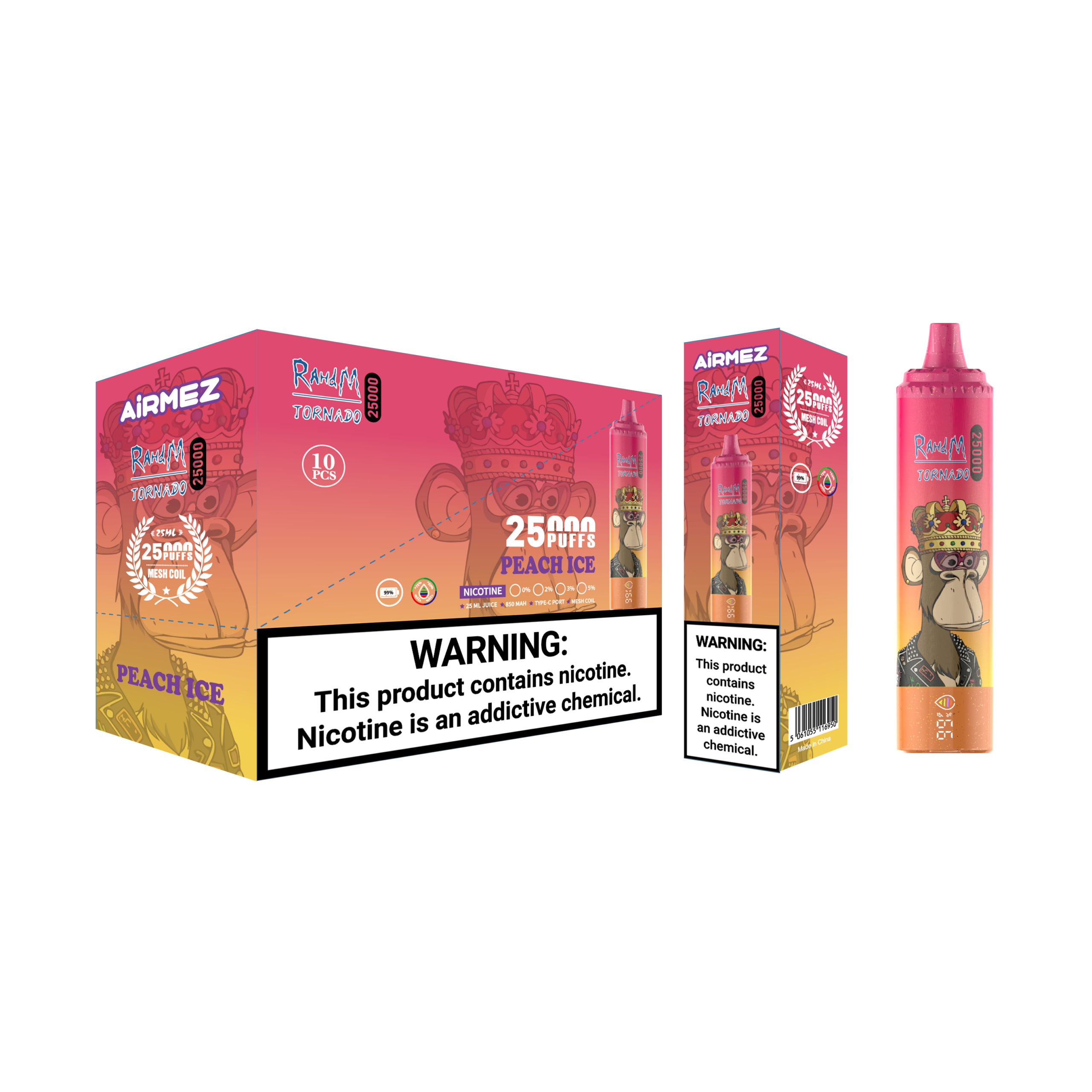 Airmez Tornado 25000 Peach Ice – Bild 2