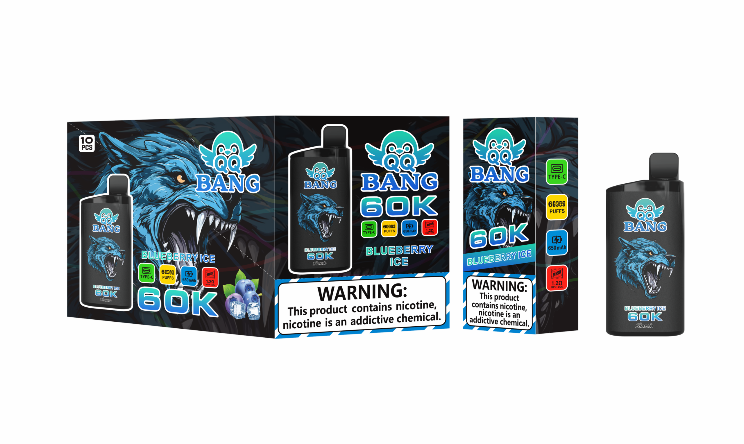 QQ Bang 60K Blueberry Ice - Image 2