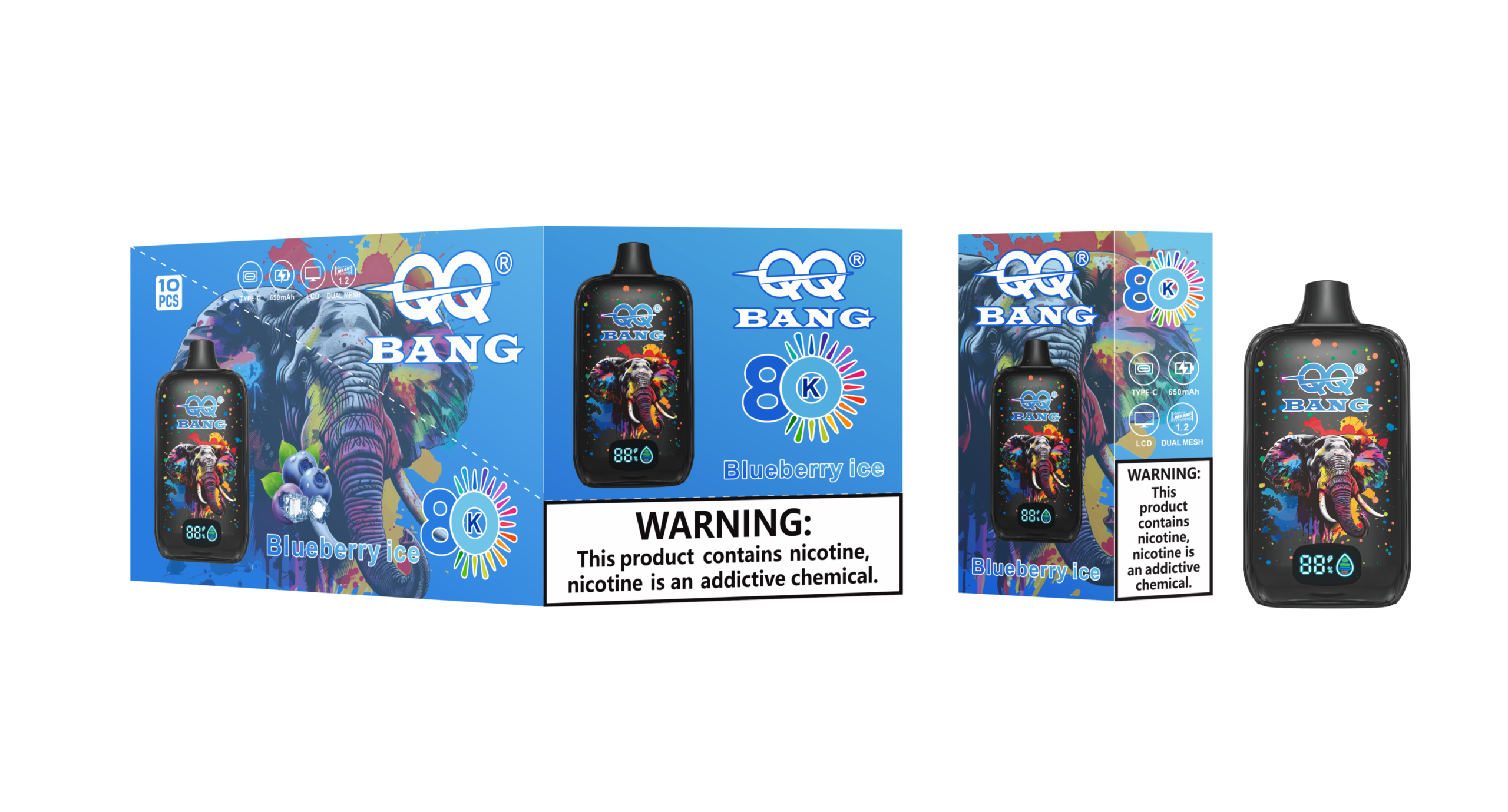 QQ Bang 80K Blueberry Ice - Image 2