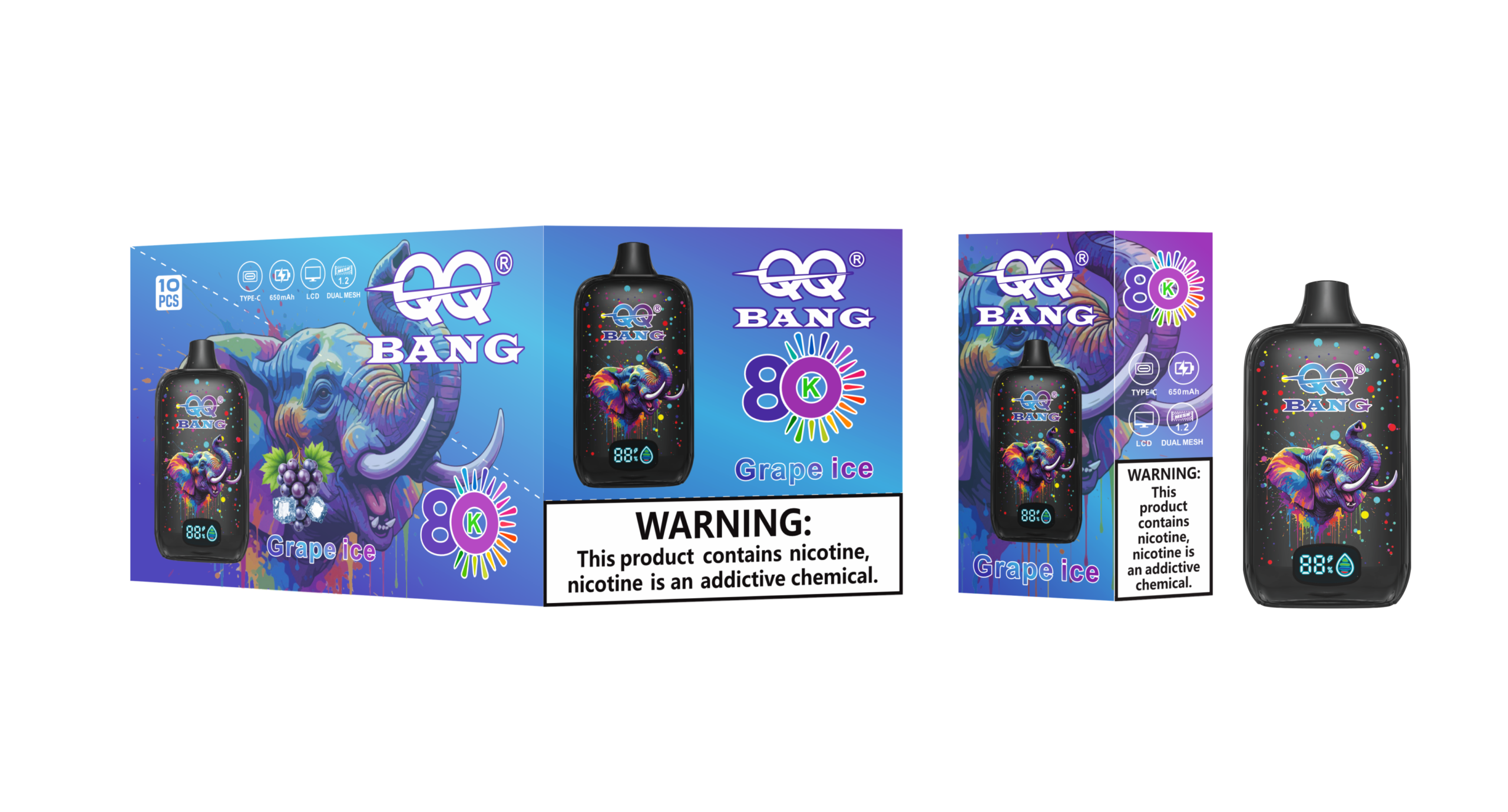QQ Bang 80K Grape Ice - Image 2