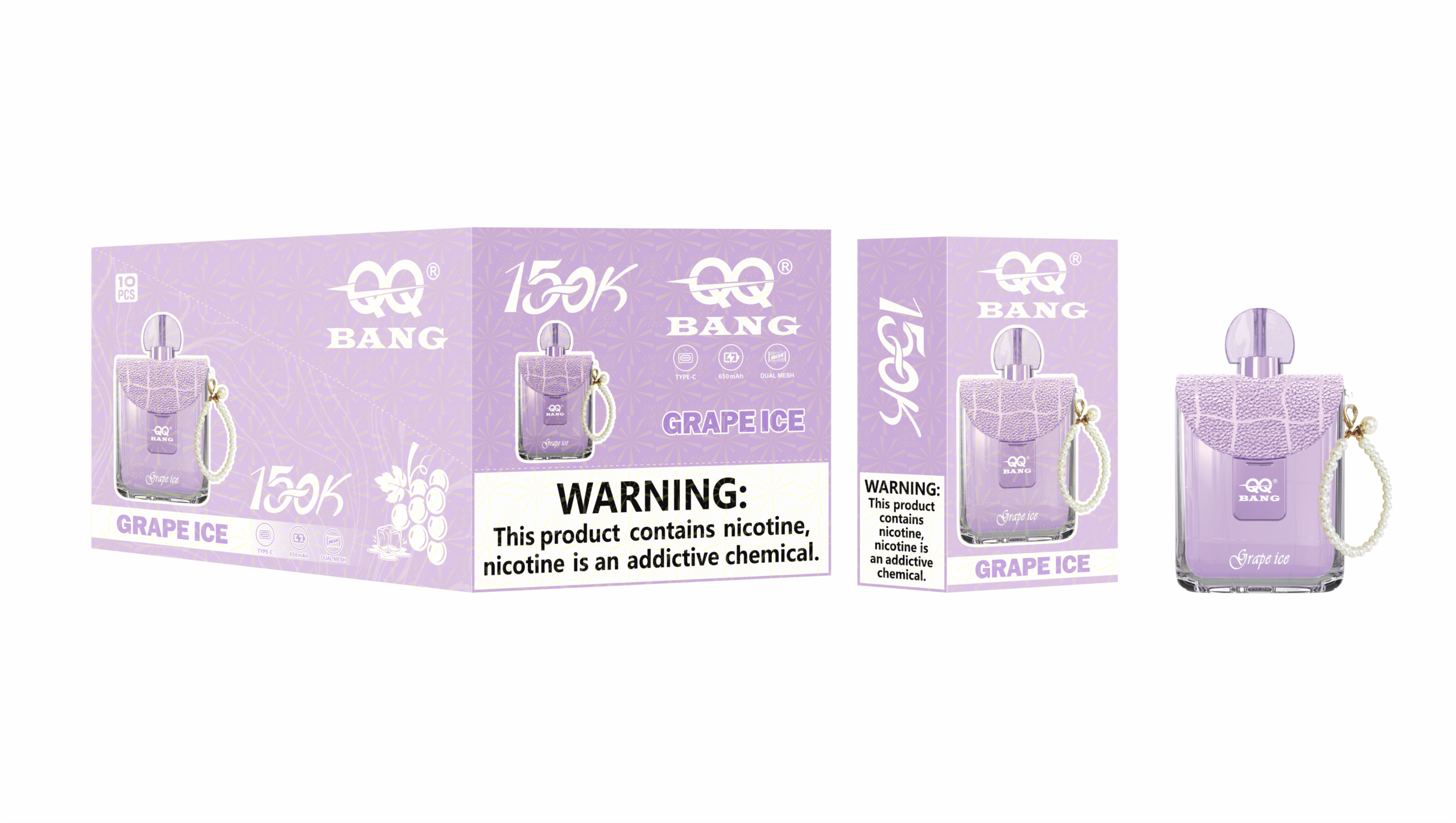 QQ Bang 150K Grape Ice – Bild 2