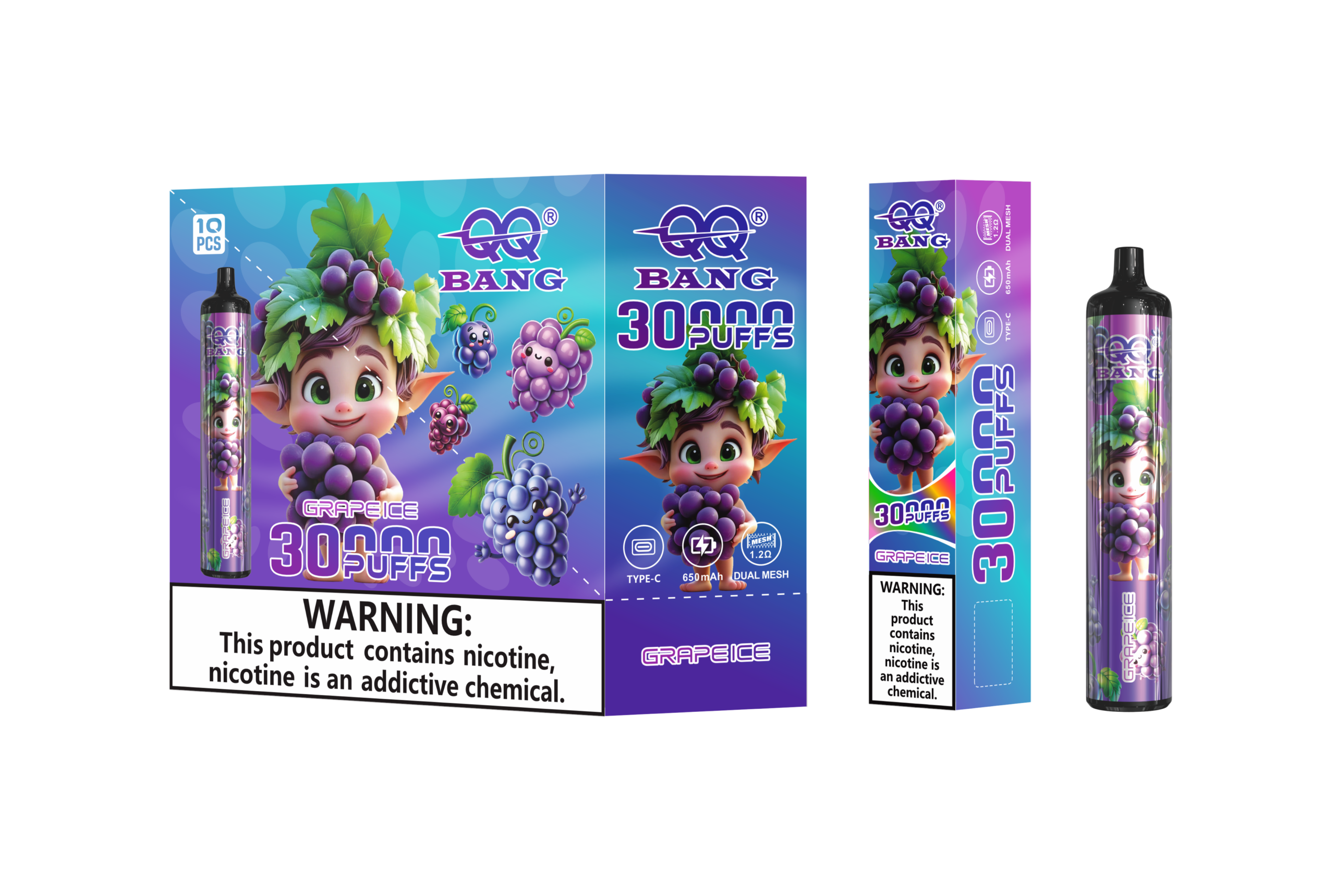 QQ Bang 30K Grape Ice - Image 2