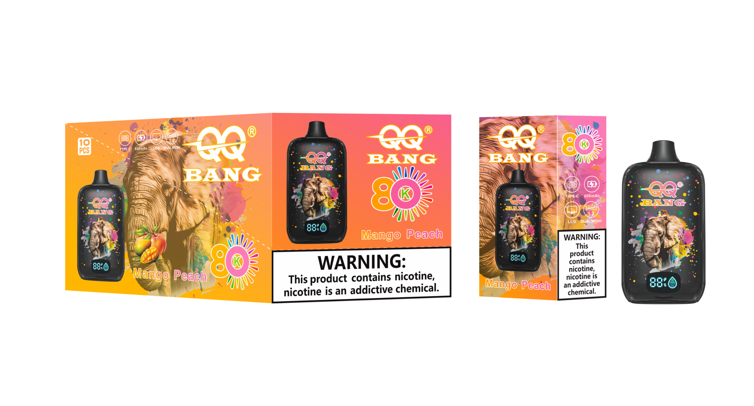 QQ Bang 80K Mango Peach - Image 2
