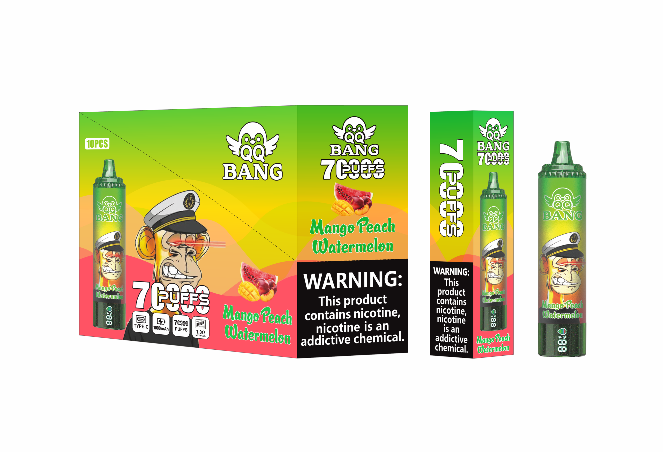 QQ Bang 70K Mango Peach Watermelon - Image 2