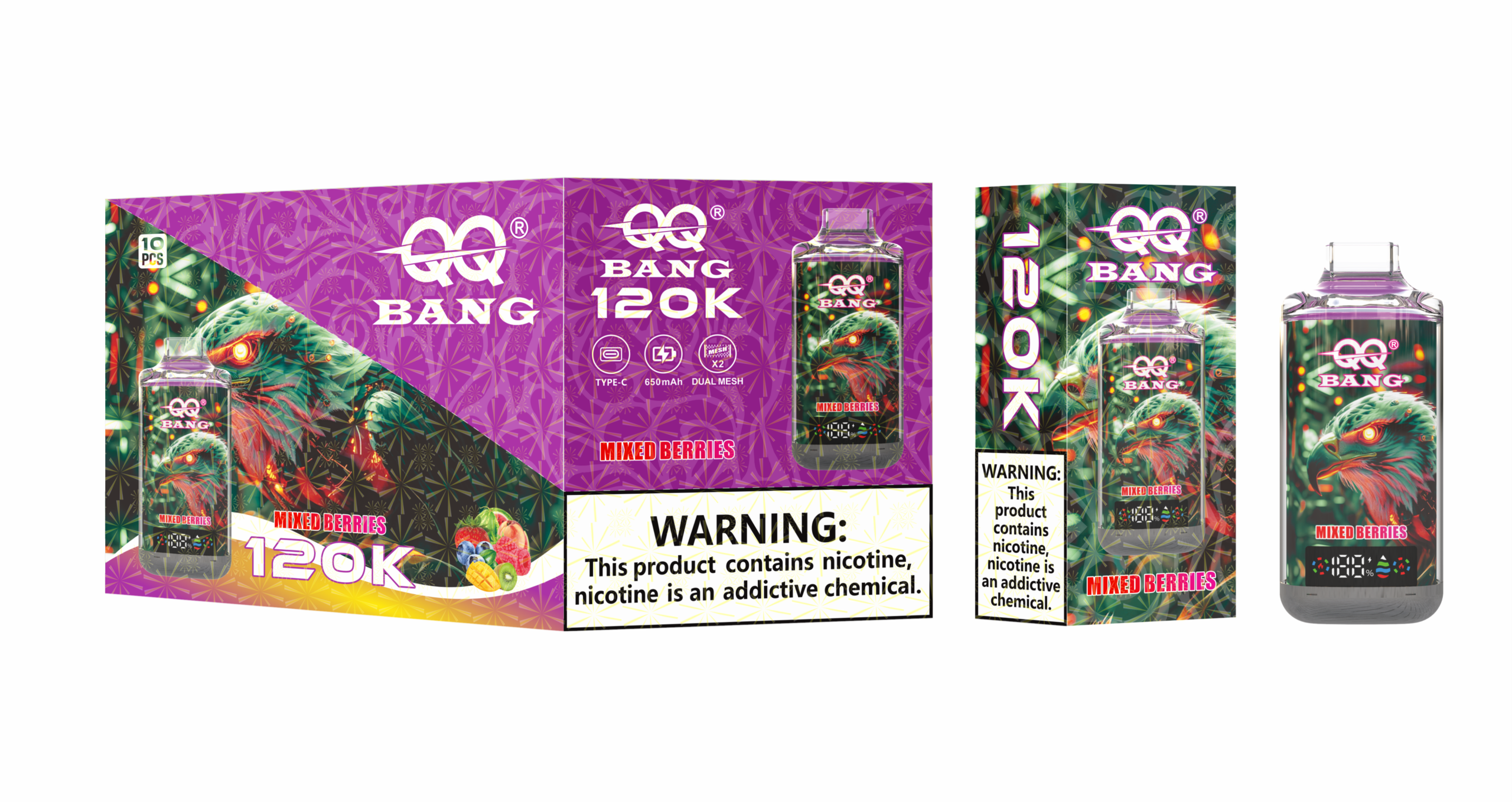 QQ Bang 120K Mixed Berries - immagine 2