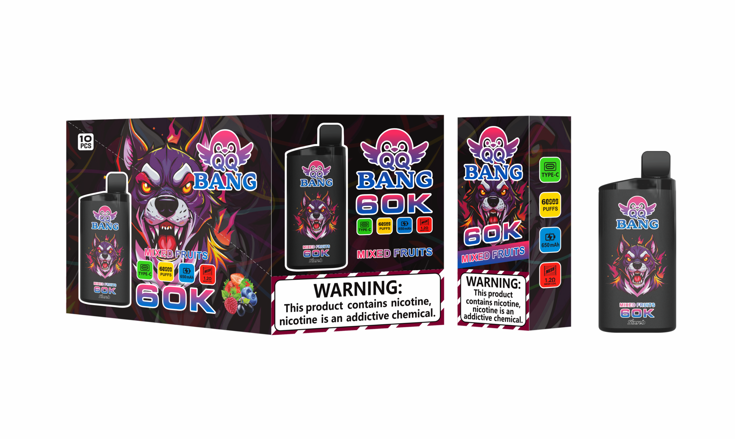QQ Bang 60K Mixed Fruit - Imagen 2