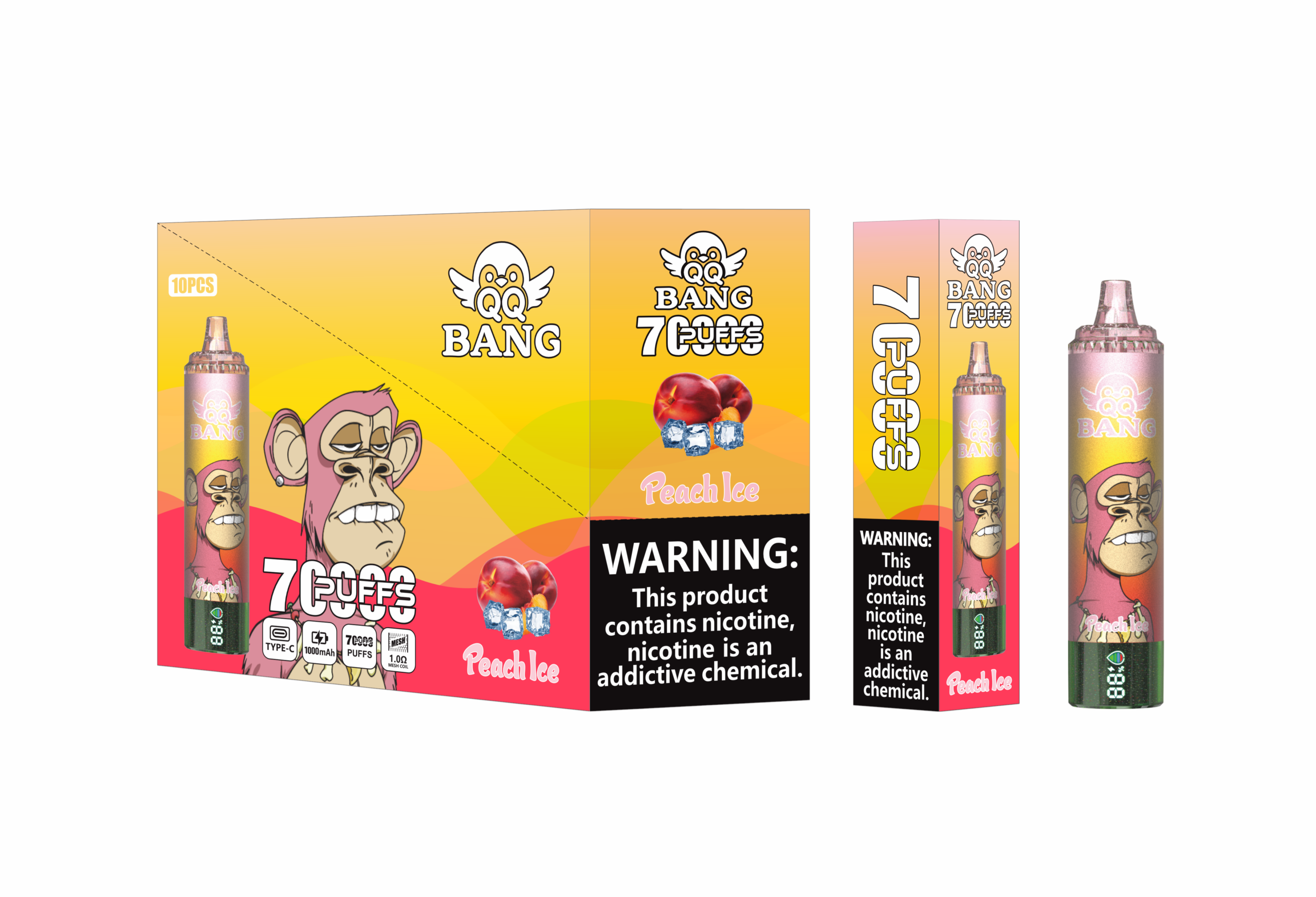 QQ Bang 70K Peach Ice - Image 2