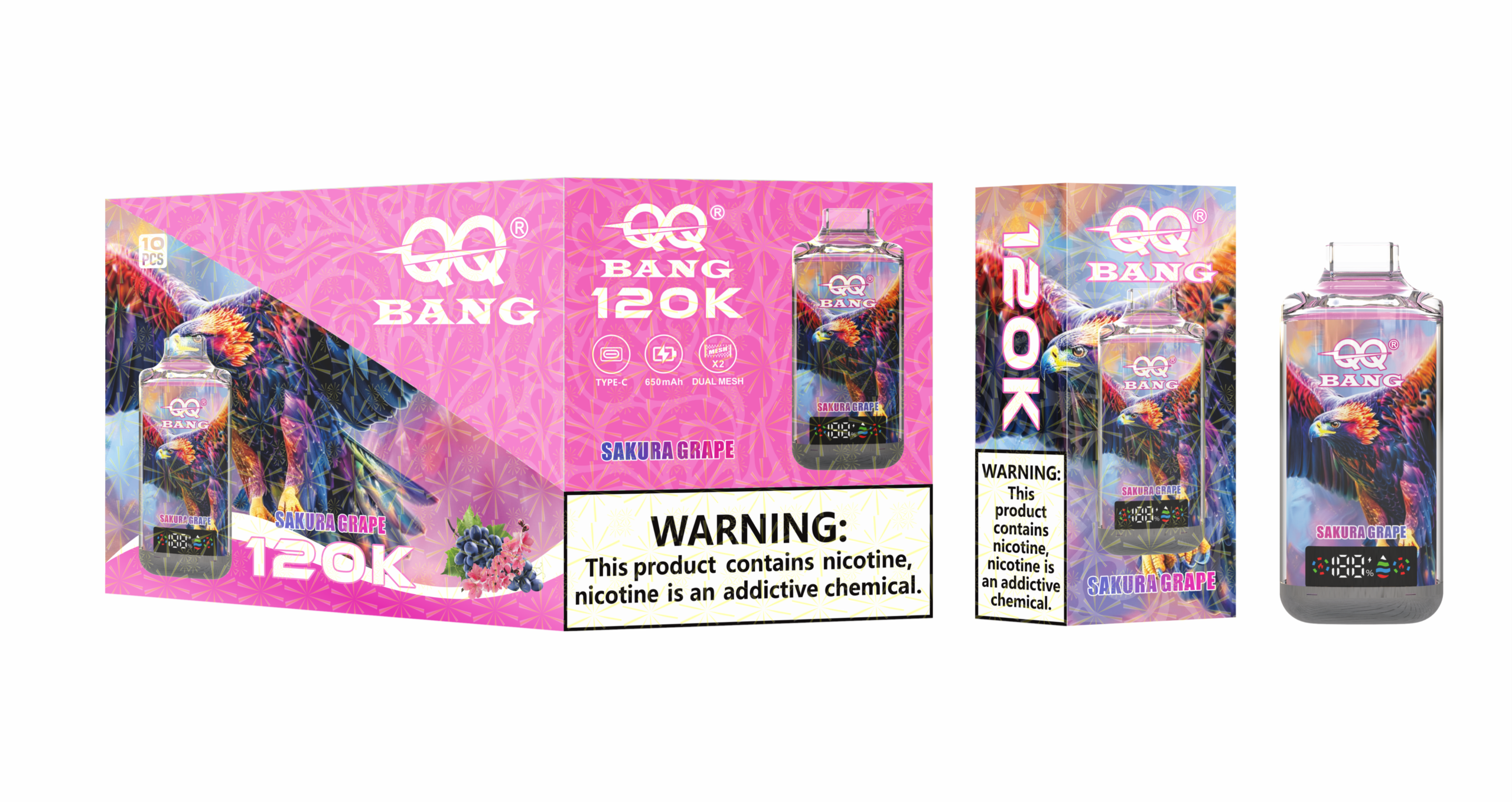 QQ Bang 120K Sakura Grape - Imagen 2