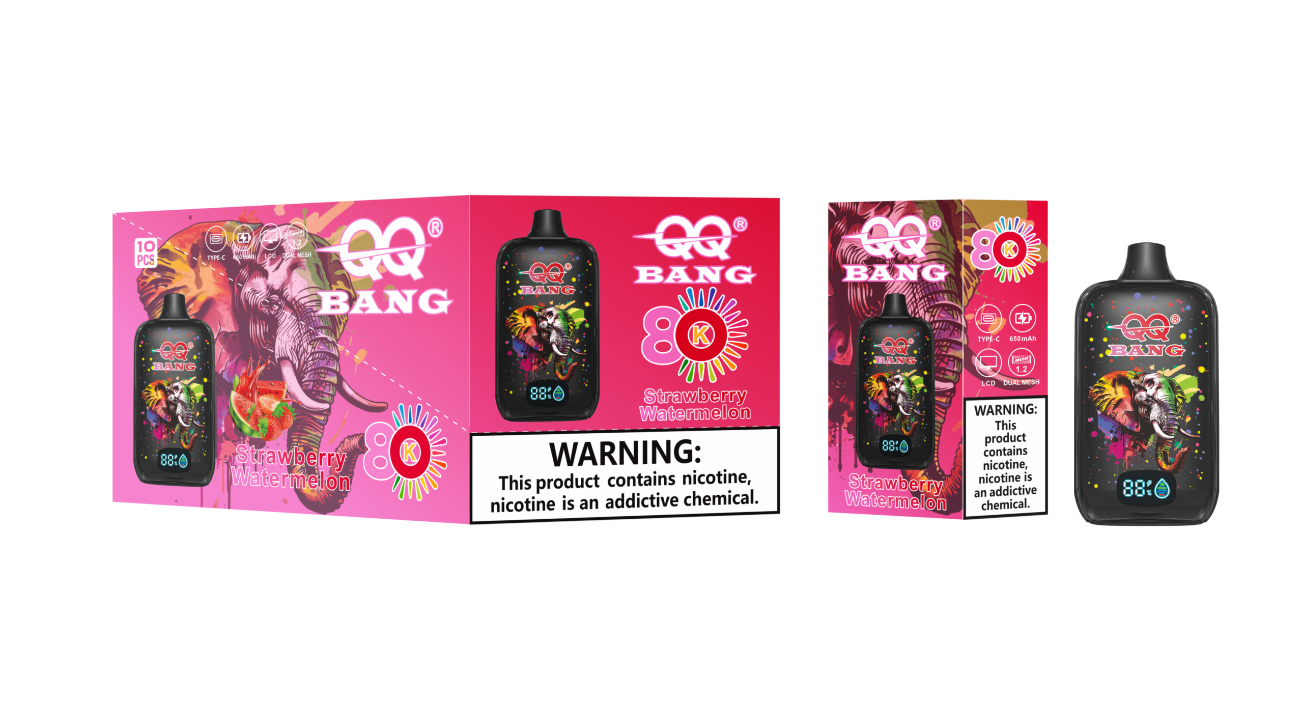 QQ Bang 80K Strawberry Watermelon - Image 2