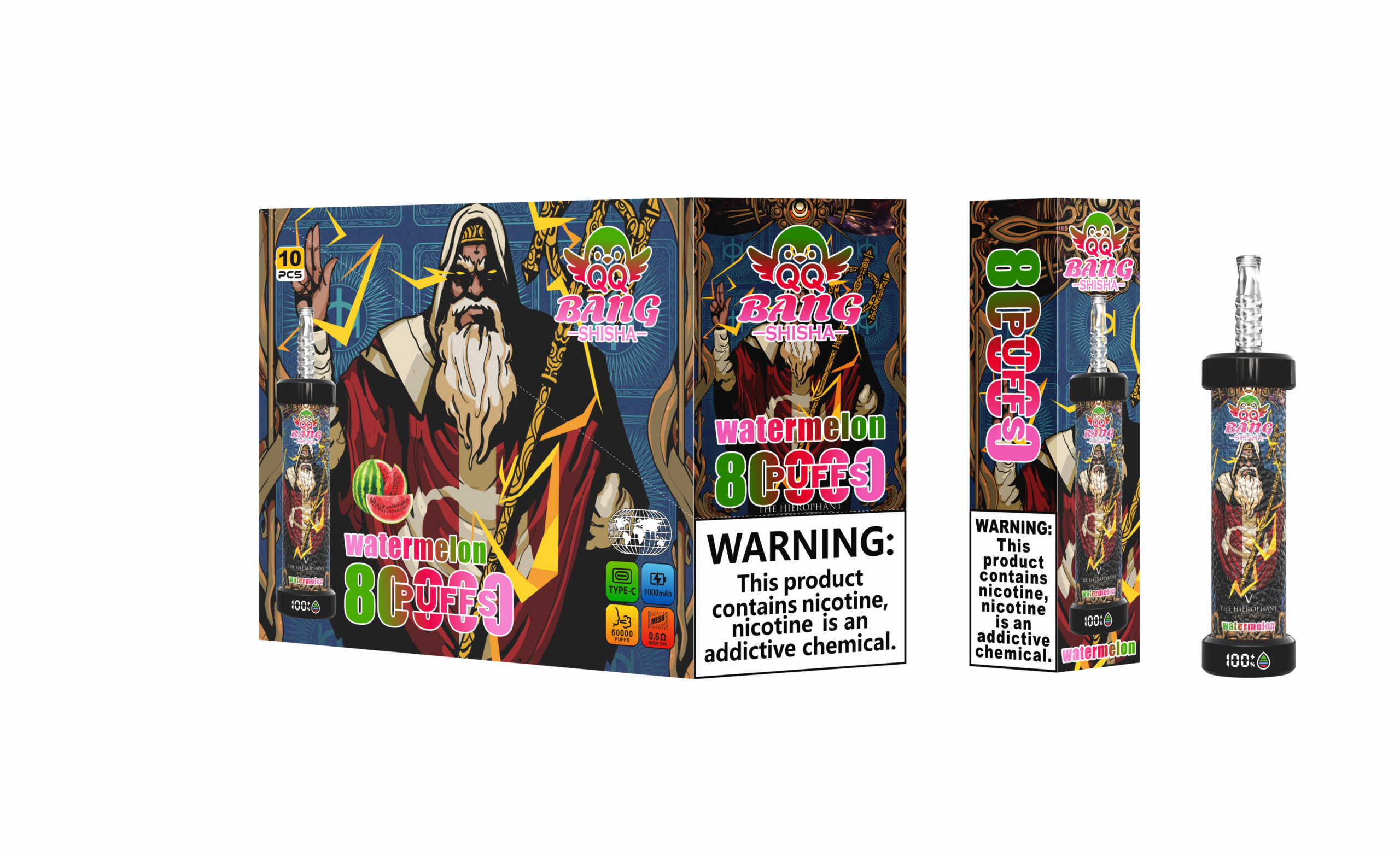 QQ Bang Shisha 80K Watermelon – Bild 2