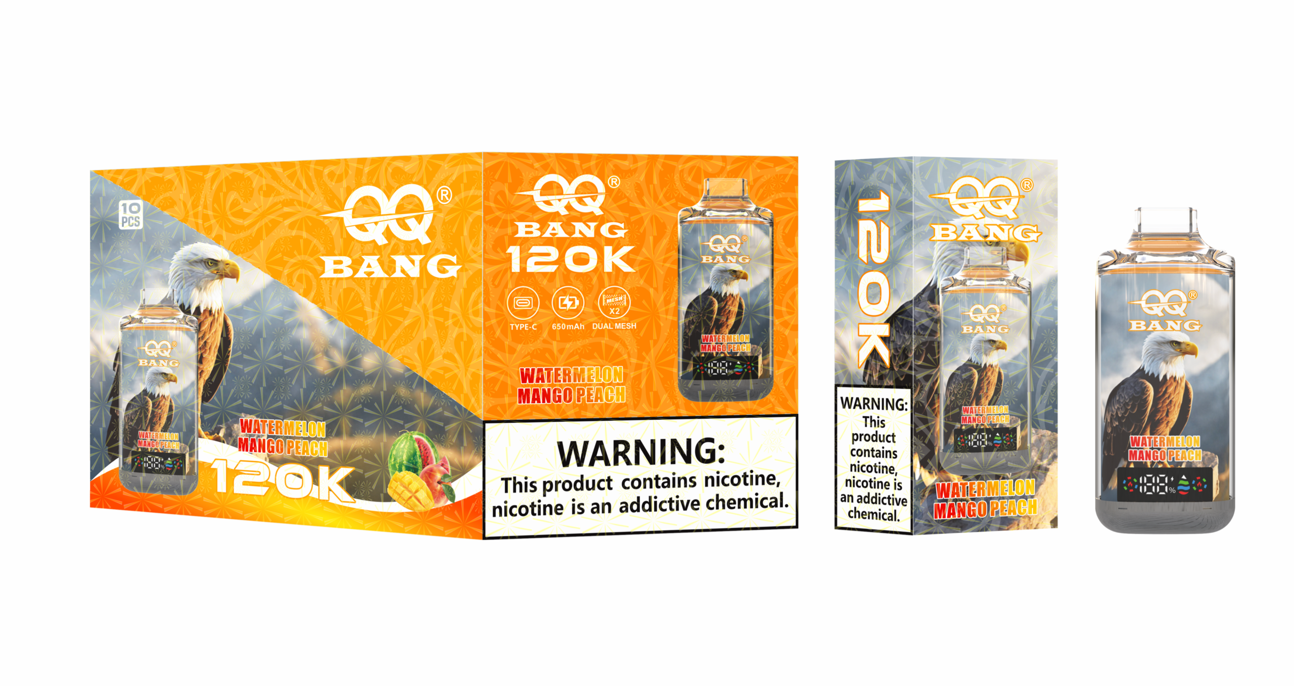 QQ Bang 120K Watermelon Mango Peach - Image 2