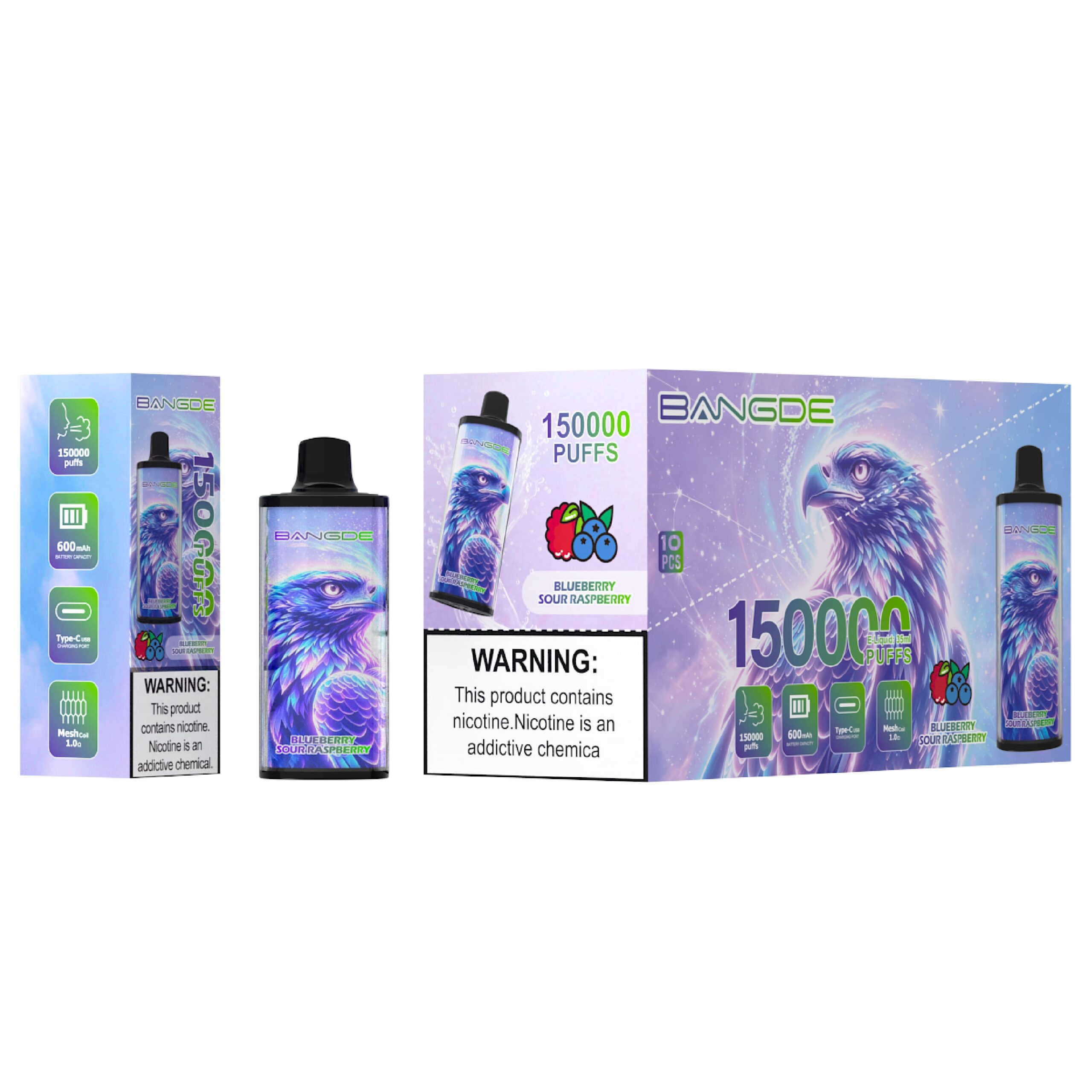 Bang DE 150K Blueberry Sour Raspberry – Image 2