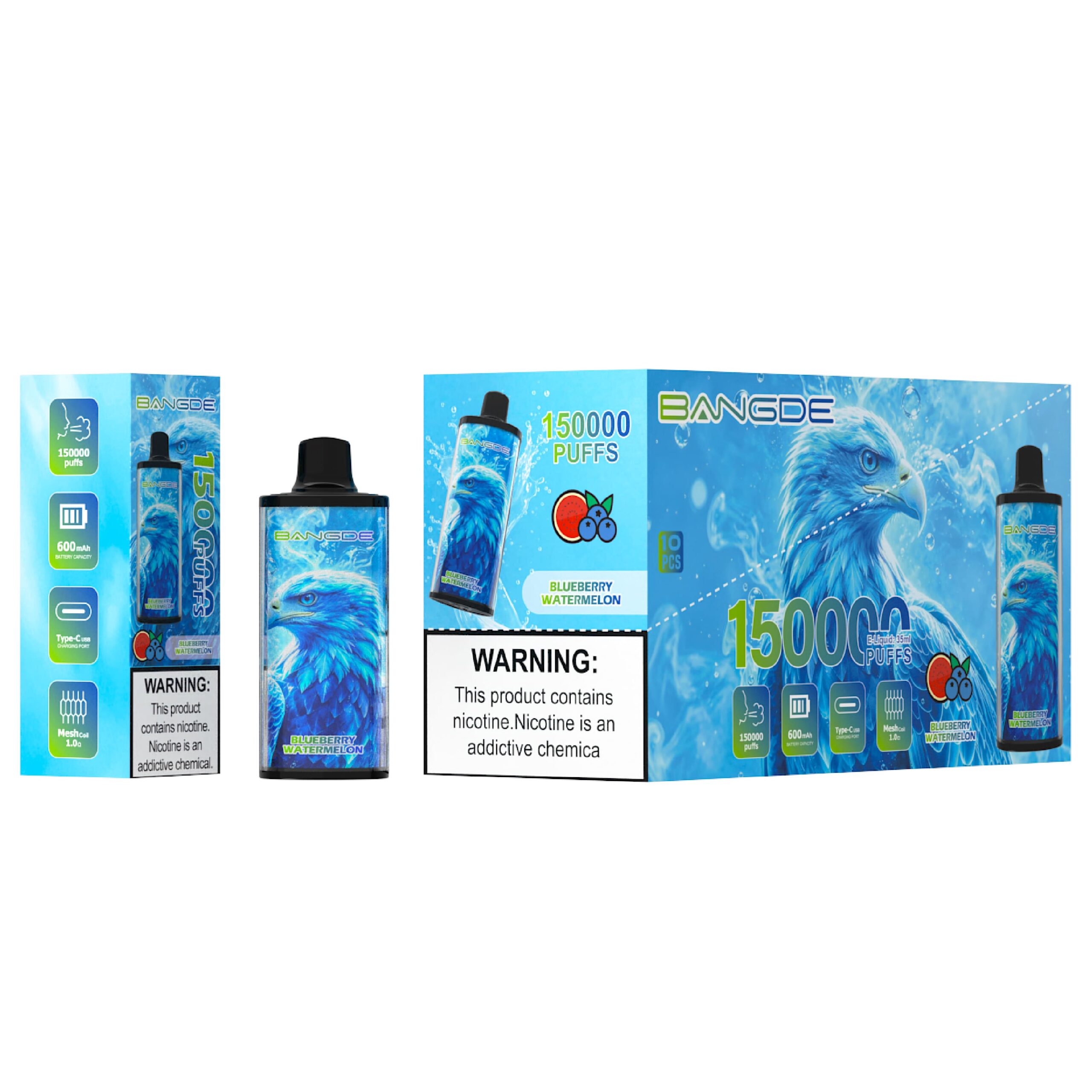 Bang DE 150K Blueberry Watermelon – Bild 2