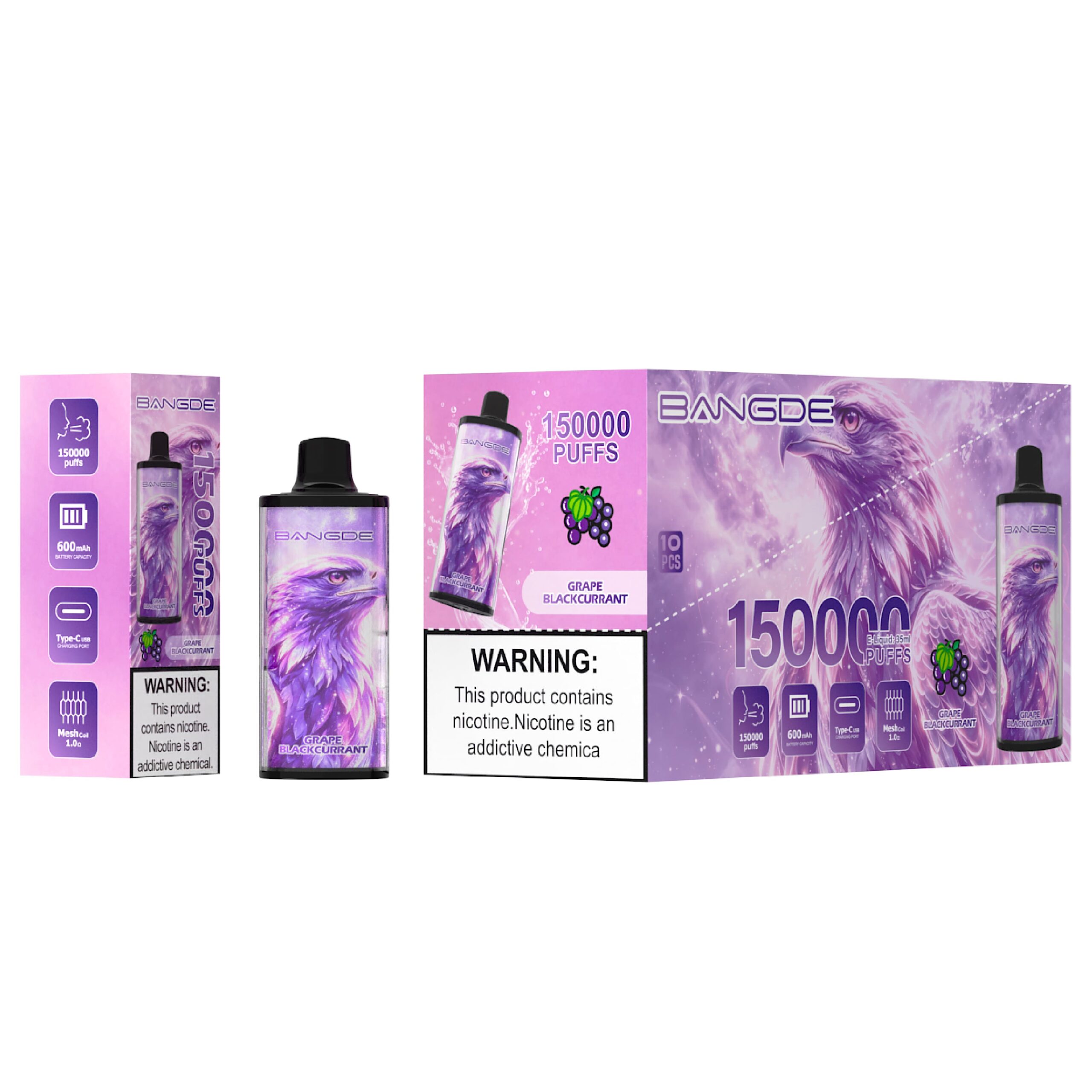 Bang DE 150K Grape Blackcurrant – Bild 2