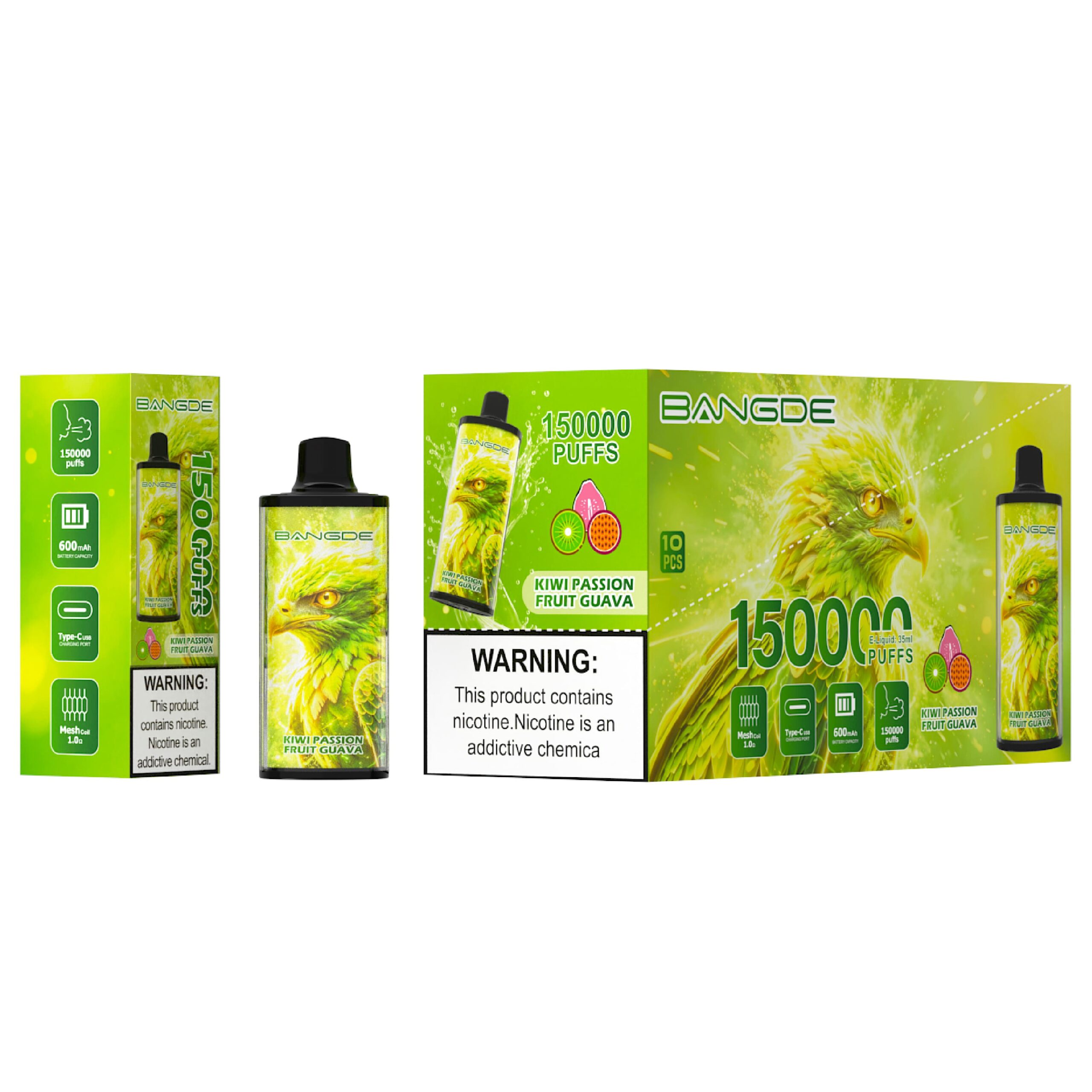 Bang DE 150K Kiwi Passion Fruit Guava – Image 2